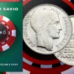 Kasinó. Franchi, cinema, Céline e Vichy libro Adriano Savio numismatica storia guerra roulette cognac truffa romanzo fantasy economia costume