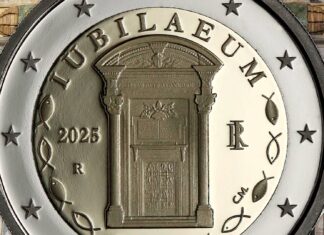 2 euro anno santo 2025 italia porta santa papa francesco vico consorti san pietro misericordia pellegrini speranza fede ipzs mef collezione numismatica moneta