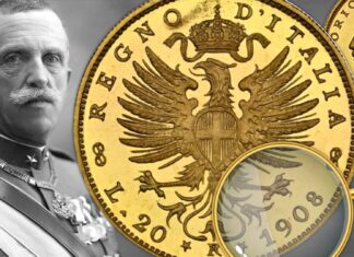 20 lire 1908 aquila sabauda asta rarità collezione reale furto indagini guardia di finanza procura di roma domenico luppino numismatica stato collezionismo