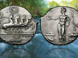 fiumi acque culto divinità ninnfe sicilia monete antichità numismatica epoca classica mito moneta oro argento bronzo