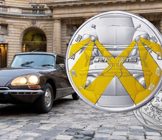 moneta 10 euro per DS automobile mito icona francia argento monnaie de paris numismatica sold out