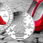 moneta 5 euro argento contro viuolenza sulle donne femminicidio nonunadimeno nessunascusa alda merini scarpette rosse numismatica ipzs argento collezione valore sociale