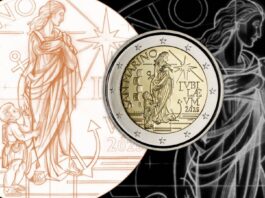 2 euro giubileo sammarinesi moneta gabriele di maulo speranza spes anno santo papa francesco novità arte stella croce fede numismatica