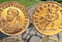 aureo di diocleziano moneta oro rarissima siscia 65.000 euro asta collezione numismatica imperatore marte