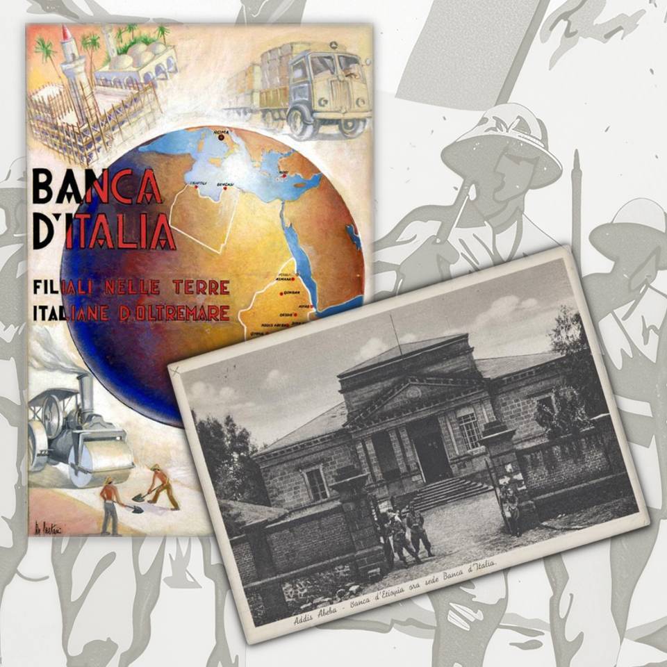 africa orientale italiana impero benito mussolini duce fascismo lire banconote cartamoneta serie speciale aoi tallero maria teresa monete circolazione banca d'italia