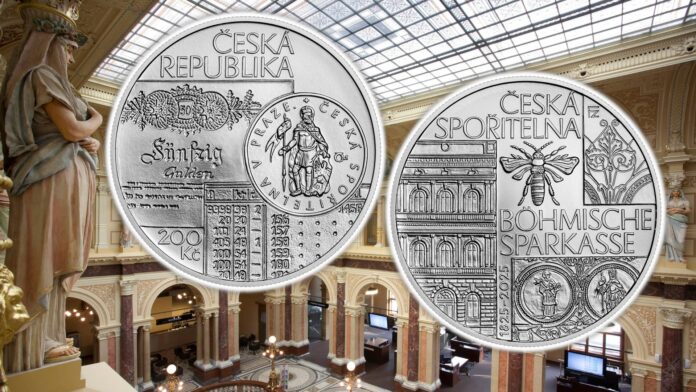 cassa di risparmio repubblica ceca boemia moravia praga 200 corone argento collezione numismatica