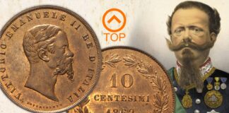 10 centesimi collo lungo esperimento moneta zecca regno d'italia rarità numismatica progetto monetale eccezionale vittorio emanuele
