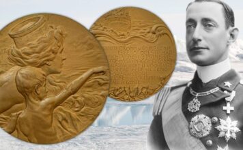 polo nord medaglia spedizione esplorazione stella polare duca luigi amedeo di savoia aosta 1900 artico