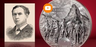 moneta per il cervino cit svizzera 250 franchi due chili argento record altorilievo mattehorn ascsa alpinismo 1865 numismatica edizione limitata