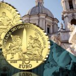 moneta ipzs 10 euro italia oro proof fontana dei quattro fiumi gian lorenzo bernini paizza navona roma barocco capolavoro numismatica collezione novità