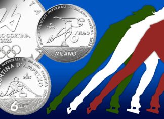 monete pattinaggio e curling euro olimpiadi invernali milano cortina 2026 ipzs mef zecca dello stato roma oncia euro argento collezione tiratura limitata fior di conio pittogrammi logo ufficiale