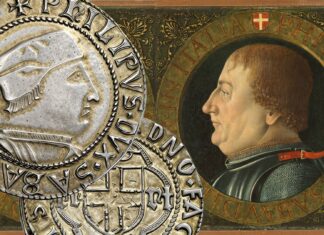 filippo ii di savoia senzaterra duca testone ducato monete oro argento numismatica ritratto fert
