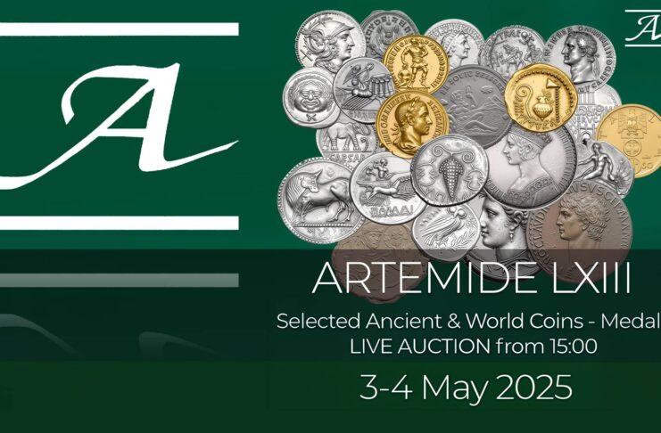 asta rtemide lxiii monete medaglie moneta medaglia numismatica medaglistica oro argento bronzo roma grecia medioevo regno d'italia lira lire rarità deamoneta live
