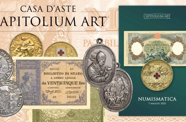 asta numismatica capitolum art live online monete medaglie banconote titooli azioni bond brescia bidinside rarità