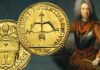 scudo dell'arco spezzato rarissima moneta oro papa clemente xi albani zecca di roma eugenio di savoia assedio belgrado 1717 guerra austria turchia