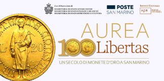 aurea libertas monete oro repubblica san marino numismatica mostra mfm museo del freancobollo e della moneta filatelia