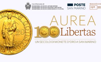 aurea libertas monete oro repubblica san marino numismatica mostra mfm museo del freancobollo e della moneta filatelia