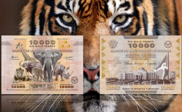 banconota più grande del mondo burundi 10000 franchi flora fauna estinzione numismatica speciale collezione rarità guinness world record