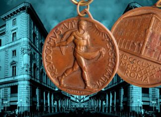 seminatore di silvio canevari medaglia roma grandi magazzini coen via del tritone giubileo 1880 1930 rarità numismatica palazzo