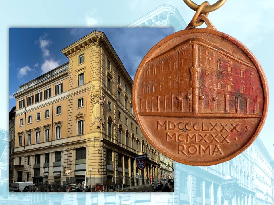 seminatore di silvio canevari medaglia roma grandi magazzini coen via del tritone giubileo 1880 1930 rarità numismatica palazzo