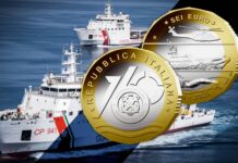 capitanerie di porto guardia costiera moneta ipzs 6 euro bimetallica collezione numismatica 2025 marta bonifacio soccorso mare protezione migranti