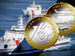 capitanerie di porto guardia costiera moneta ipzs 6 euro bimetallica collezione numismatica 2025 marta bonifacio soccorso mare protezione migranti