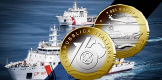 capitanerie di porto guardia costiera moneta ipzs 6 euro bimetallica collezione numismatica 2025 marta bonifacio soccorso mare protezione migranti