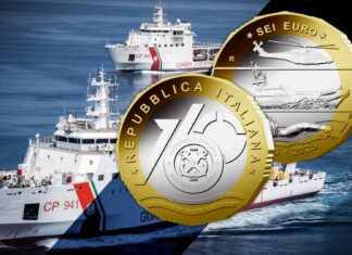 capitanerie di porto guardia costiera moneta ipzs 6 euro bimetallica collezione numismatica 2025 marta bonifacio soccorso mare protezione migranti
