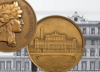 palazzo della zecca di stato ipzs via principe umberto roma 1911 medaglia attilio silvio motti ristrutturazione sam progetto italia turrita laura cretara lire