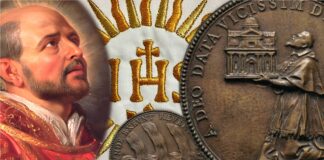compagnia di gesù ignazio di loyola santo gesuiti papa francesco bergoglio chiesa controriforma santi missioni medaglie numismatica