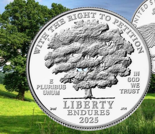 libertà del primo emendamento costituzione stati uniti moneta us mint oncia 100 dollari platino numismatica investimento bullion