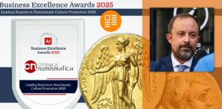 business excellence award 2025 premio riconoscimento eccellenza innovazione resilienza digital media cn cronaca numismatica roberto ganganelli monbete medaglie banconote cultura collezionismo