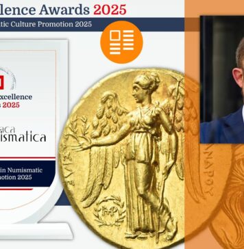 business excellence award 2025 premio riconoscimento eccellenza innovazione resilienza digital media cn cronaca numismatica roberto ganganelli monbete medaglie banconote cultura collezionismo