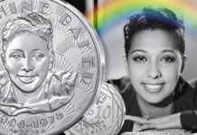 monete per josephine baker francia monnaie paris oro argento euro euromonete cantante ballerina diritti civili arcobaleno razzismo spettacolo