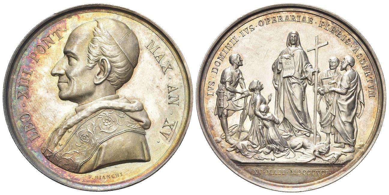 papa leone xiv robert franci prevost vaticano santa sede vescovo di roma fumata bianca san pietro chiesa cattolica filosofia matematica massimiliano marianelli numismatica moneta medaglia