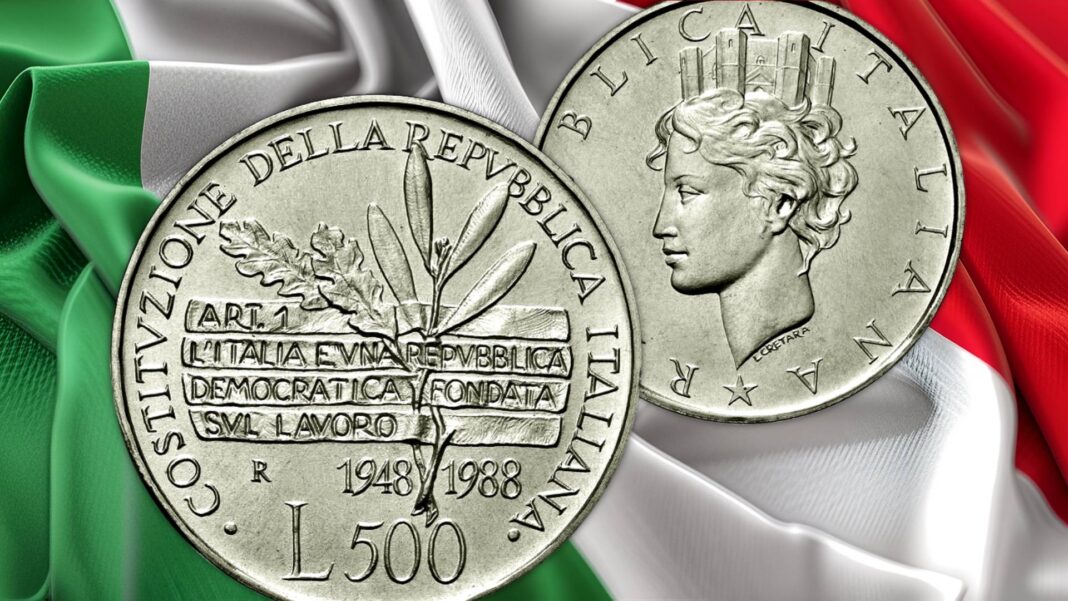 lire commemorative per la repubblica 2 giugno 1946 referendum democrazia costituzione tricolore bandiera inno patria nazione monete collezione zecca roma ipzs