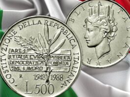 lire commemorative per la repubblica 2 giugno 1946 referendum democrazia costituzione tricolore bandiera inno patria nazione monete collezione zecca roma ipzs