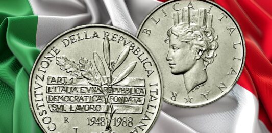 lire commemorative per la repubblica 2 giugno 1946 referendum democrazia costituzione tricolore bandiera inno patria nazione monete collezione zecca roma ipzs