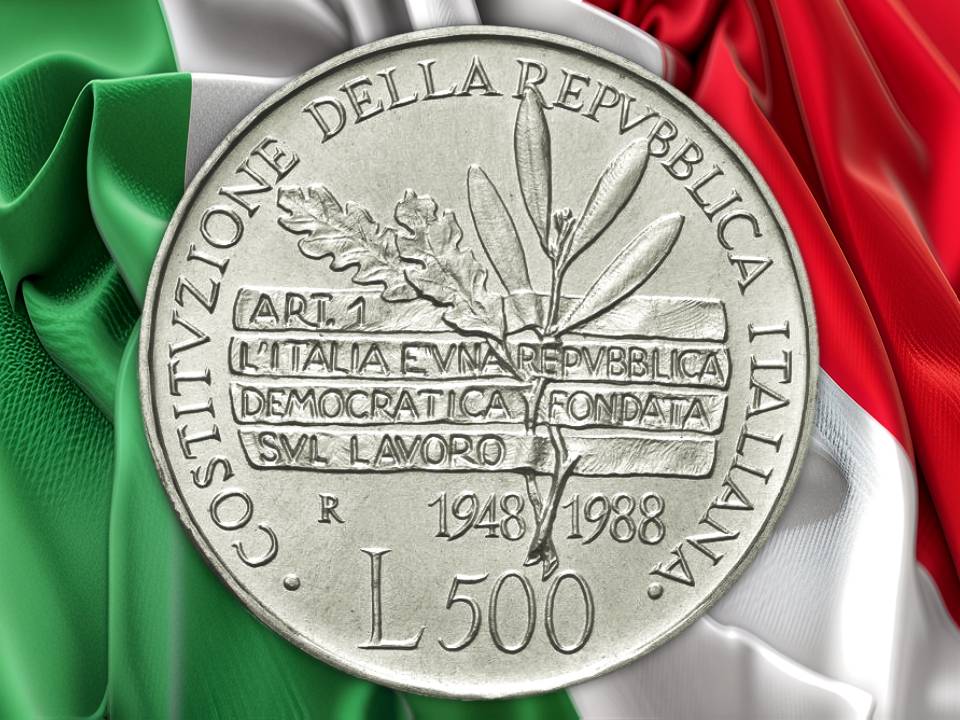 lire commemorative per la repubblica 2 giugno 1946 referendum democrazia costituzione tricolore bandiera inno patria nazione monete collezione zecca roma ipzs