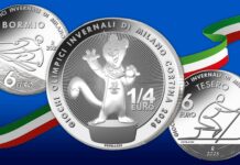 sci olimpico e paralimpico milano cortina 2026 oncia argento euro moneta bormio tesero