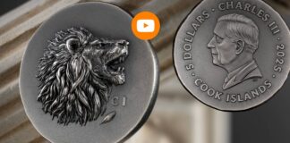 il leone un icona numismatica moneta monete dollaro dollari euro lire cit coin invest cook islands carlo iii oro argento oncia leontinoi tiratura limitata collezione 2025