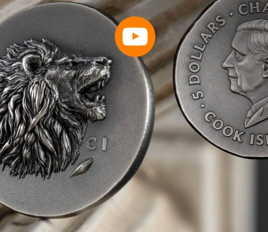 il leone un icona numismatica moneta monete dollaro dollari euro lire cit coin invest cook islands carlo iii oro argento oncia leontinoi tiratura limitata collezione 2025
