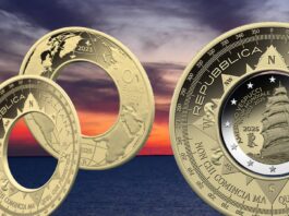 prima moneta oblò italiana 10 euro ciambella amerigo vespucci ipzs sold out numismatica collezione emanuele ferretti nave scuola