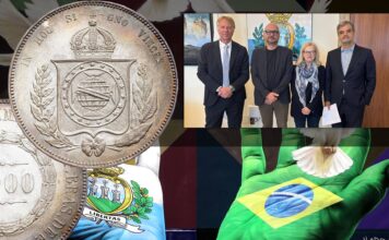 monete e francobolli del brasile mfm museo del francobollo e della moneta san marino banconote collezione aydilio mosca ambasciatore renato mosca filippo francini roberto ganganelli istituti culturali donazione