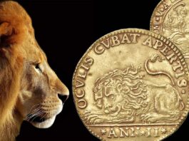 osella del leone moneta medaglia 4 zecchini oro venezia serenissima doge alvise mocenigo asta nomisma verona rarità
