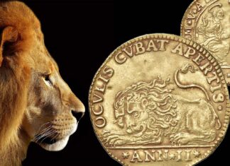 osella del leone moneta medaglia 4 zecchini oro venezia serenissima doge alvise mocenigo asta nomisma verona rarità