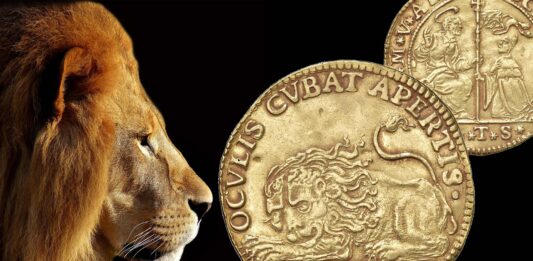 osella del leone moneta medaglia 4 zecchini oro venezia serenissima doge alvise mocenigo asta nomisma verona rarità