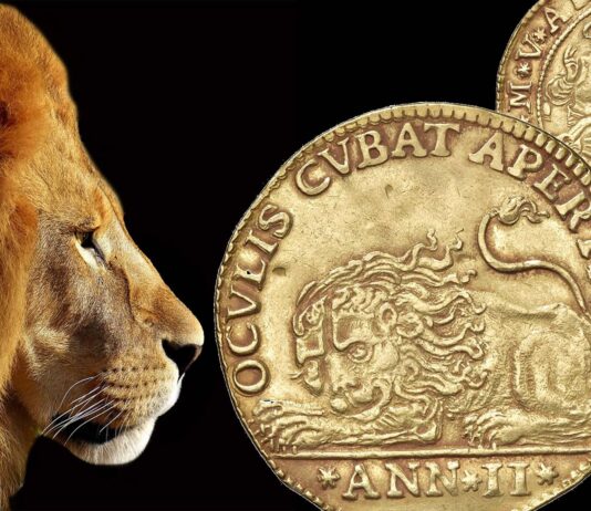 osella del leone moneta medaglia 4 zecchini oro venezia serenissima doge alvise mocenigo asta nomisma verona rarità