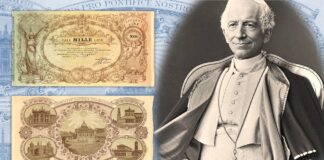 cedole del giubileo di leone xiii papa pecci 1888 lira lire offerta santa sede vaticano prevost anno santo sacerdozio basiliche roma san pietro numismatica cartamoneta collezione rarità valore
