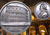 primo restauro del colosseo 1807 roma anfiteatro flavio raffaele stern sperone mattoni medaglia tommaso mercandetti argento bronzo ritratto numismatica
